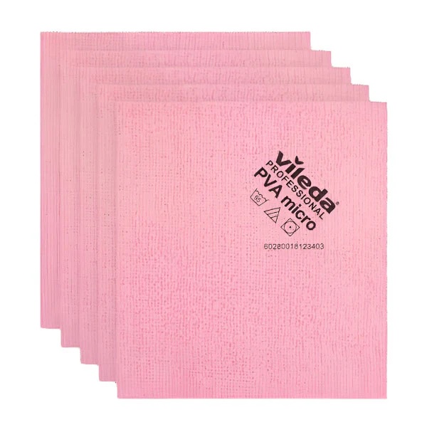 Vileda Professional PVA Microfibre Cleaning Cloth Lint Free - Image 3
