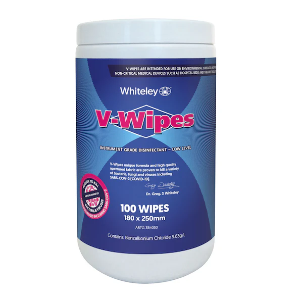 Whiteley Viraclean V Wipes Hospital Grade Disinfectant Wipes - Image 3